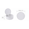 Κουτί Αποθήκευσης PP με Καθρέπτη Φ15x5.5cm White MRShome
