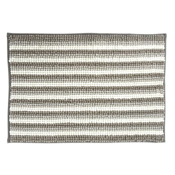 Πατάκι Μπάνιου 40x60cm Γκρι/Λευκό MRShome