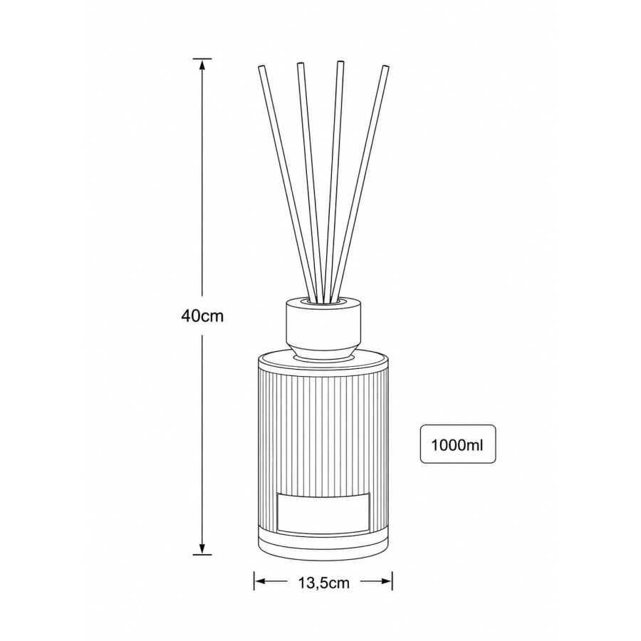 Αρωματικό Χώρου με Sticks 1000ml Sandalwood MRShome