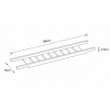 Ραφάκι Μπανιέρας Bamboo 68x15cm Black MRShome