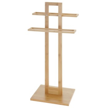 Επιδαπέδια Κρεμάστρα 2 Θέσεων από Bamboo 37x25x85cm MRShome
