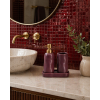 Σετ Μπάνιου Stoneware 3 Τεμαχίων Aubergine 7428U MRShome