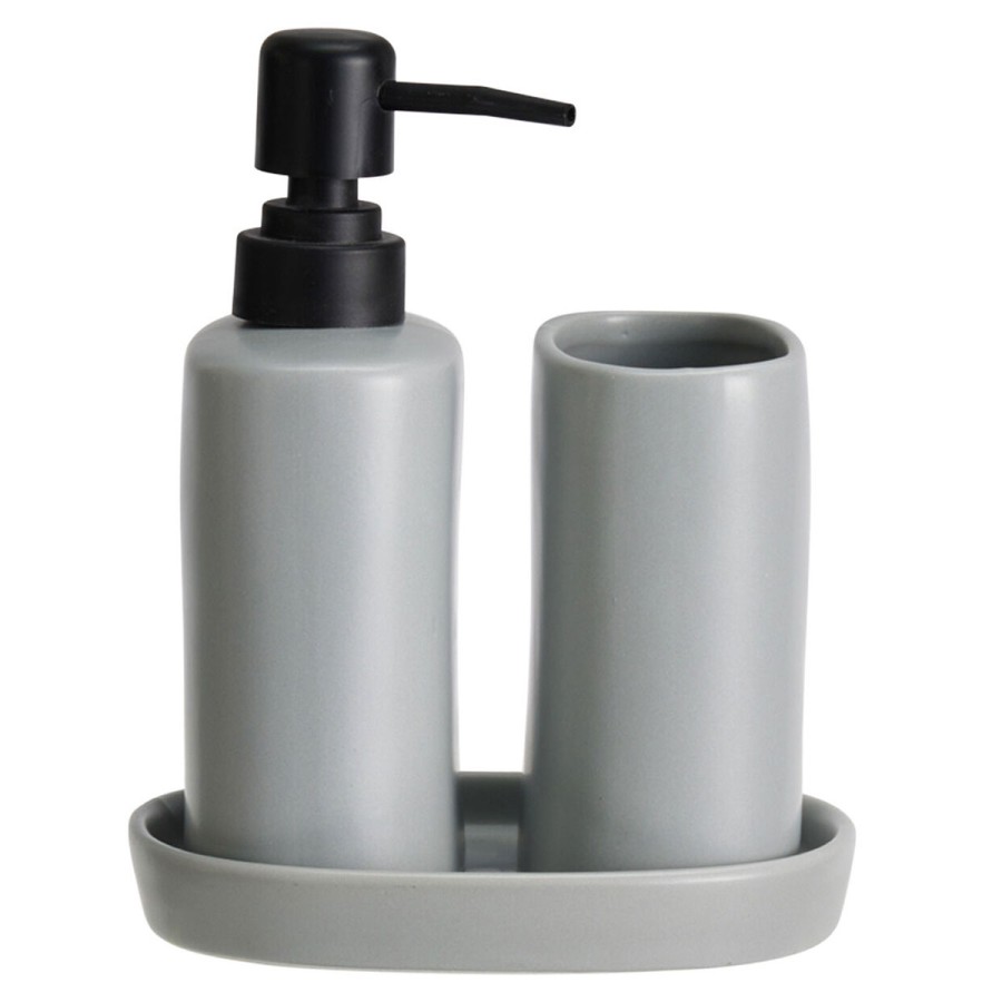 Σετ Μπάνιου Stoneware 3 Τεμαχίων Cool Grey 5U MRShome