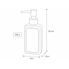 Δοχείο Κρεμοσάπουνου από Δολομίτη 300ml 8x5.5x18.2cm White MRShome