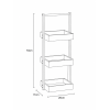 Έπιπλο MDF με 3 Ράφια 26x17x70cm Καφέ MRShome