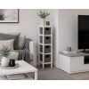 Συρταριέρα με 4 Συρτάρια MDF Γκρι/Λευκή 17x24x65cm MRShome