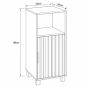 Έπιπλο Ξύλινο με Ντουλάπι και Ράφι Καφέ 35x30x86cm MRShome
