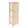 Συρταριέρα MDF με 3 Συρτάρια 25x25x77cm Μπεζ με Σχέδια MRShome