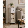 Συρταριέρα MDF με 3 Συρτάρια 25x25x77cm Λευκή MRShome
