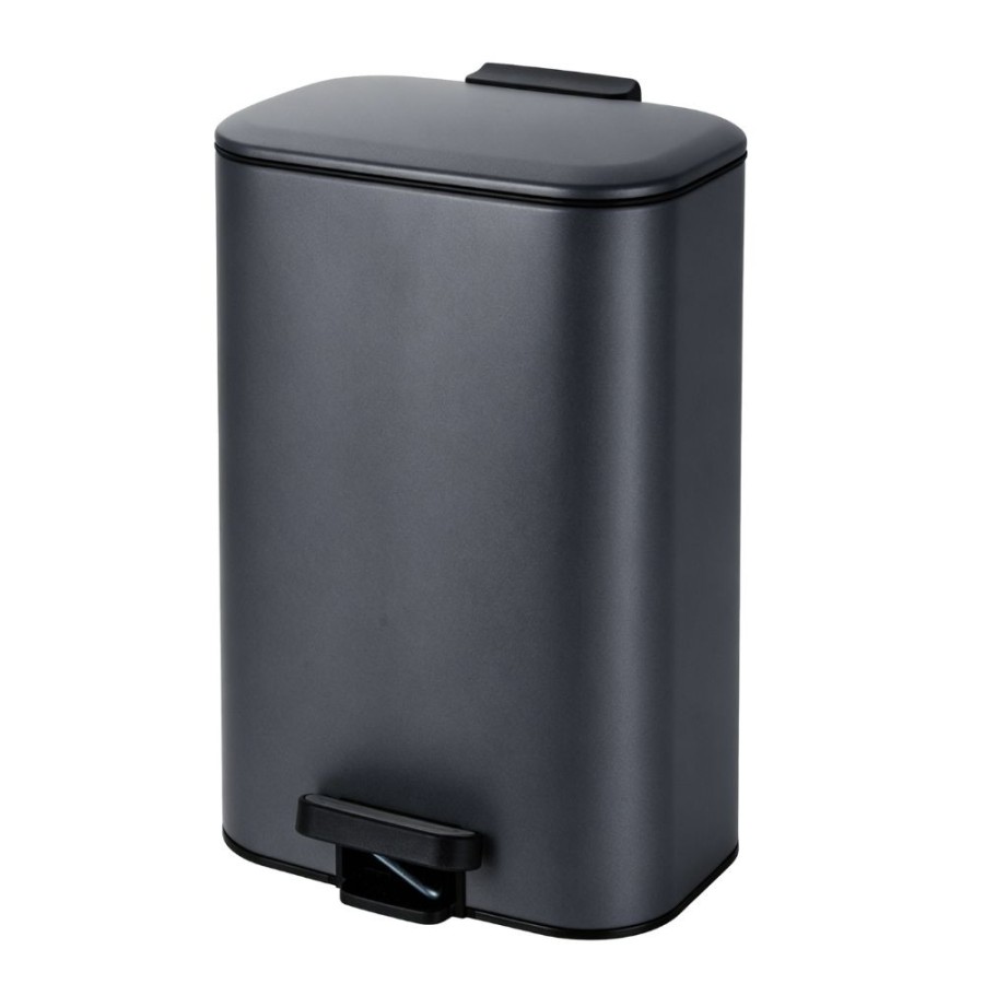 Κάδος Soft Close Μεταλλικός 30L Μαύρος Ματ 36.5x25x54cm MRShome