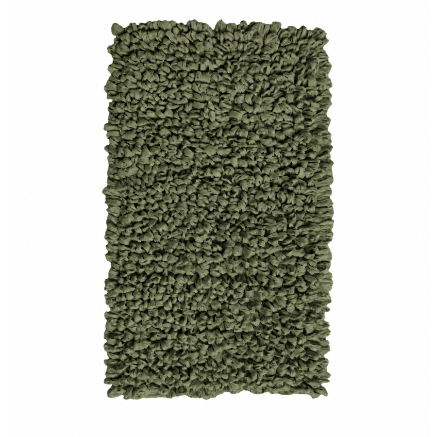 EVORA Χειροποίητο Πατάκι 50x70cm Πράσινο C10 Mrshome
