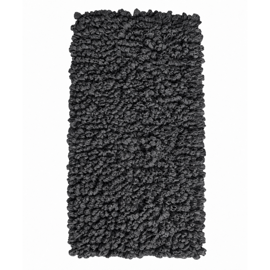 EVORA Χειροποίητο Πατάκι 50x70cm Μαύρο C12 Mrshome