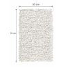 EVORA Χειροποίητο Πατάκι 50x70cm Λευκό C13 Mrshome