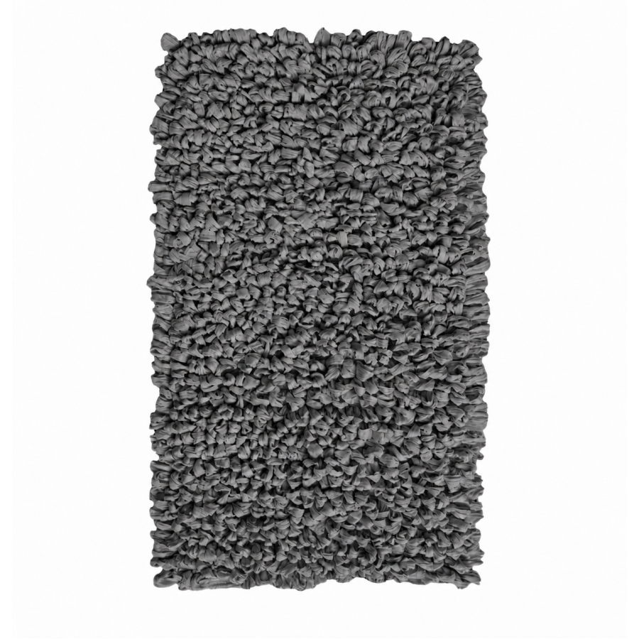 EVORA Χειροποίητο Πατάκι 50x70cm Γκρι Σκούρο C15 Mrshome