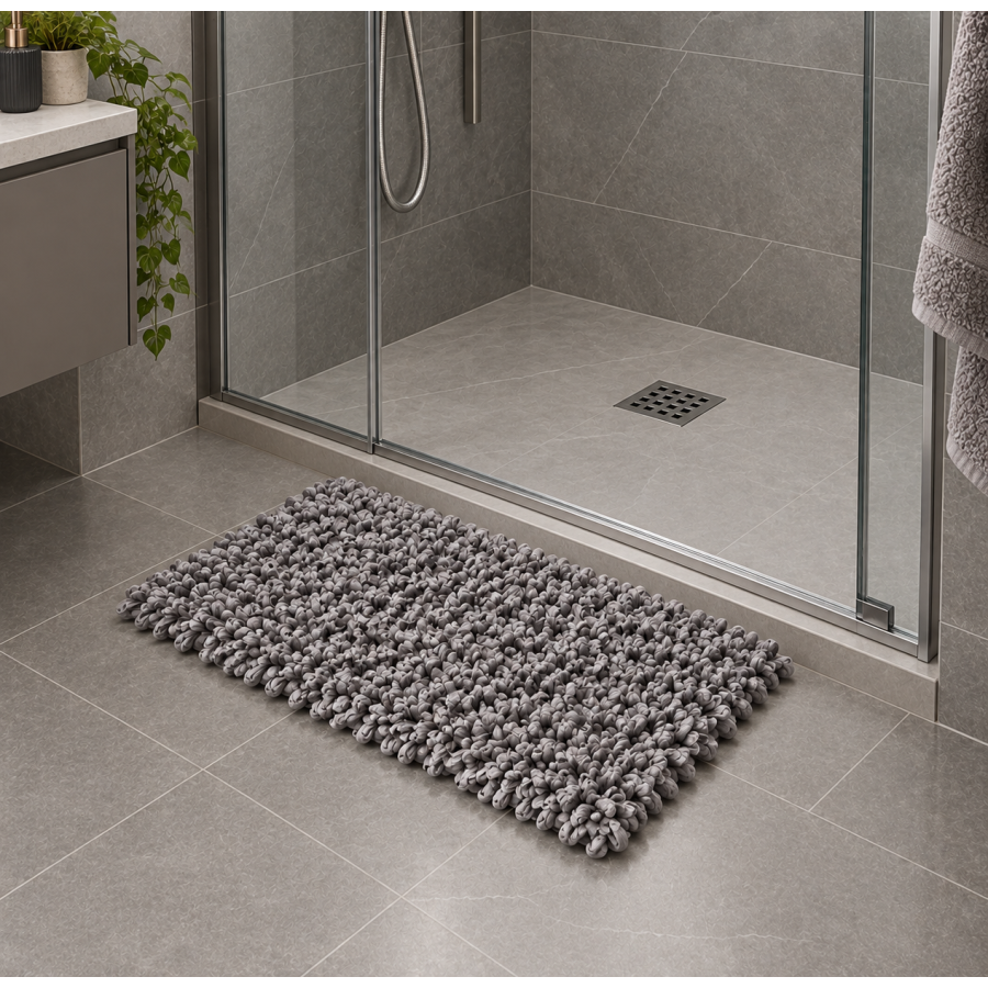 EVORA Χειροποίητο Πατάκι 50x70cm Γκρι C26 Mrshome