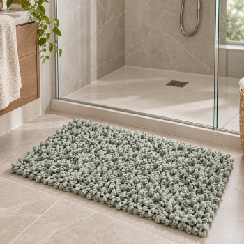 EVORA Χειροποίητο Πατάκι 50x70cm Jade C39 Mrshome