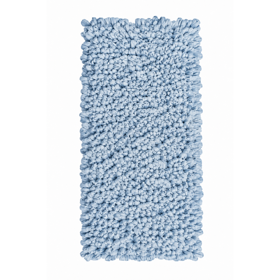 EVORA Χειροποίητο Πατάκι 60x120cm Γαλάζιο C05 Mrshome