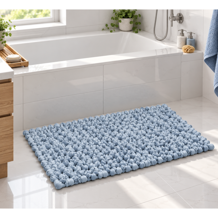 EVORA Χειροποίητο Πατάκι 60x120cm Πέρλα C38 Mrshome