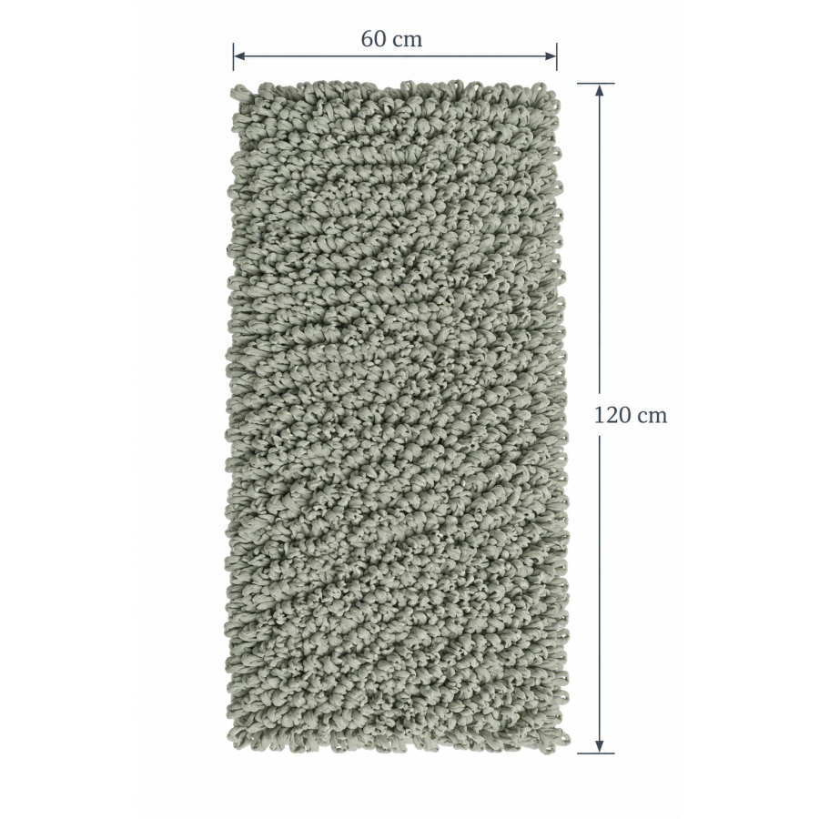 EVORA Χειροποίητο Πατάκι 60x120cm Jade C39 Mrshome