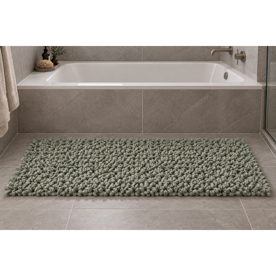 EVORA Χειροποίητο Πατάκι 60x120cm Jade C39 Mrshome