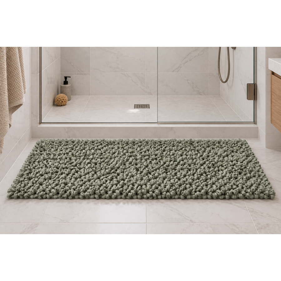 EVORA Χειροποίητο Πατάκι 60x120cm Jade C39 Mrshome