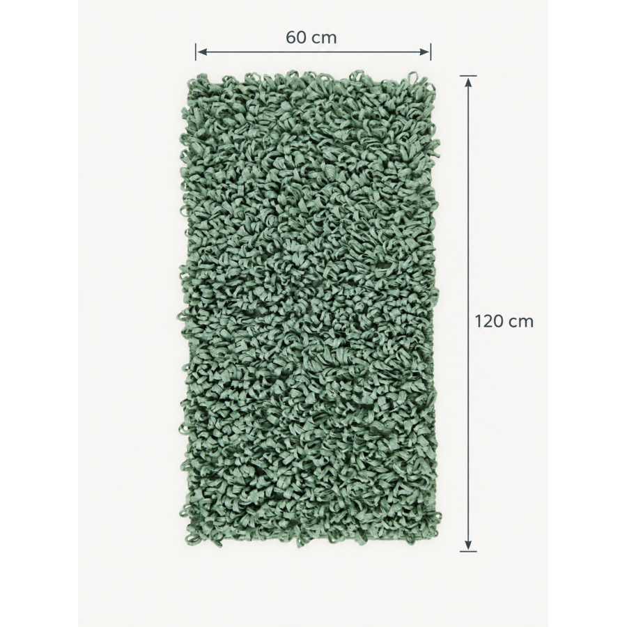 EVORA Χειροποίητο Πατάκι 60x120cm Mint C45 Mrshome