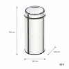 Αυτόματος Κάδος με Φωτοκύτταρο 58lt Inox Φ34.5x79.5cm MRShome