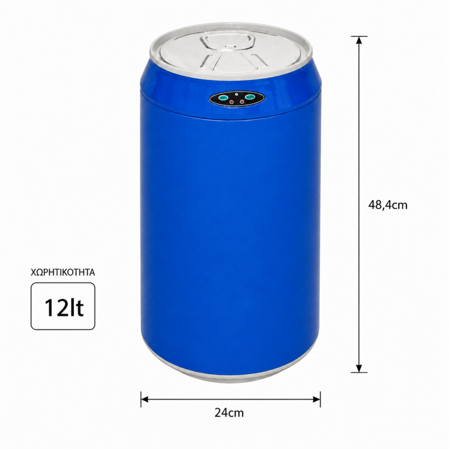 Αυτόματος Κάδος με Φωτοκύτταρο 12lt Μπλε Φ24x48.4cm MRShome