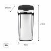 Αυτόματος Κάδος με Φωτοκύτταρο 30lt Inox 29x34.5x47.3cm MRShome