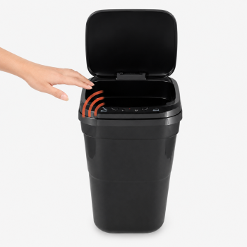 Αυτόματος Κάδος με Φωτοκύτταρο 10lt Black 21x24x34cm MRShome