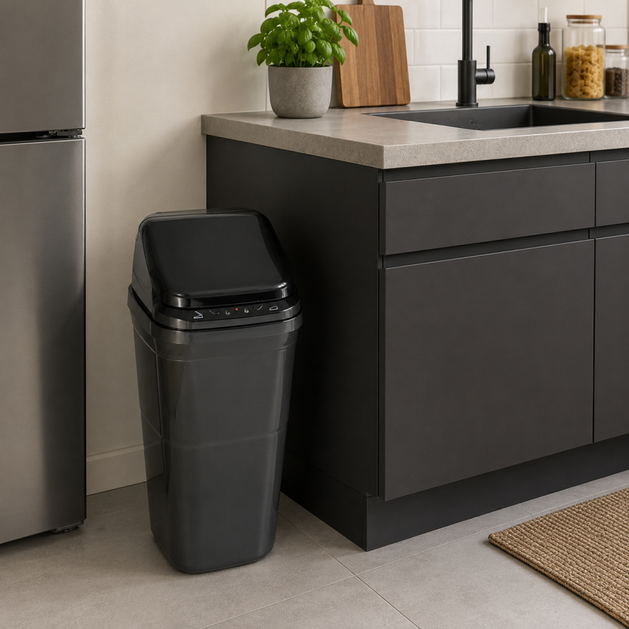 Αυτόματος Κάδος με Φωτοκύτταρο 14lt Μαύρος 27x34x42cm MRShome