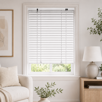 Μεταλλικό Στόρι αλουμινίου 25mm 140x140cm Λευκό MRShome