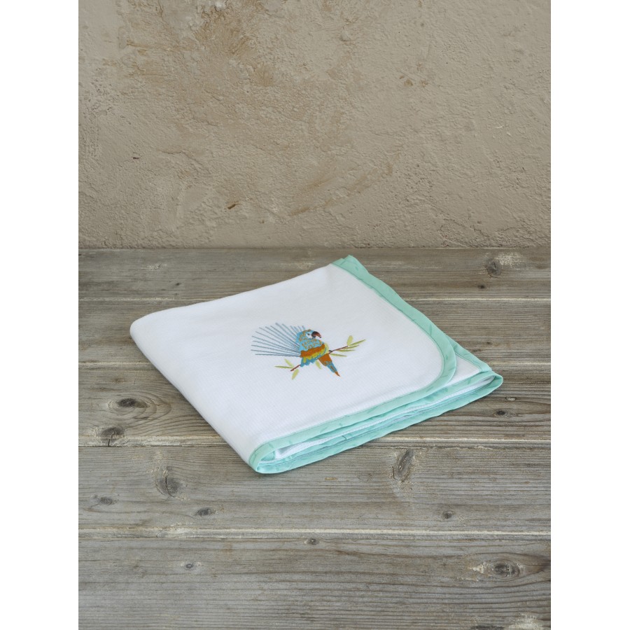 Κουβέρτα Πικέ 110x140 - Macaw