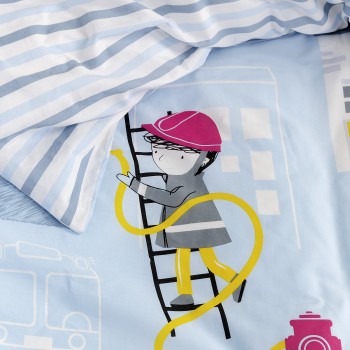 Σετ Παπλωματοθήκη Μονή - Pompier