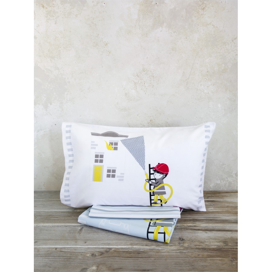 Σετ Παπλωματοθήκη Μονή - Pompier