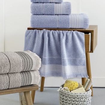 Σετ Πετσέτες (30x50 + 50x90 + 70x140) Plush - Gray