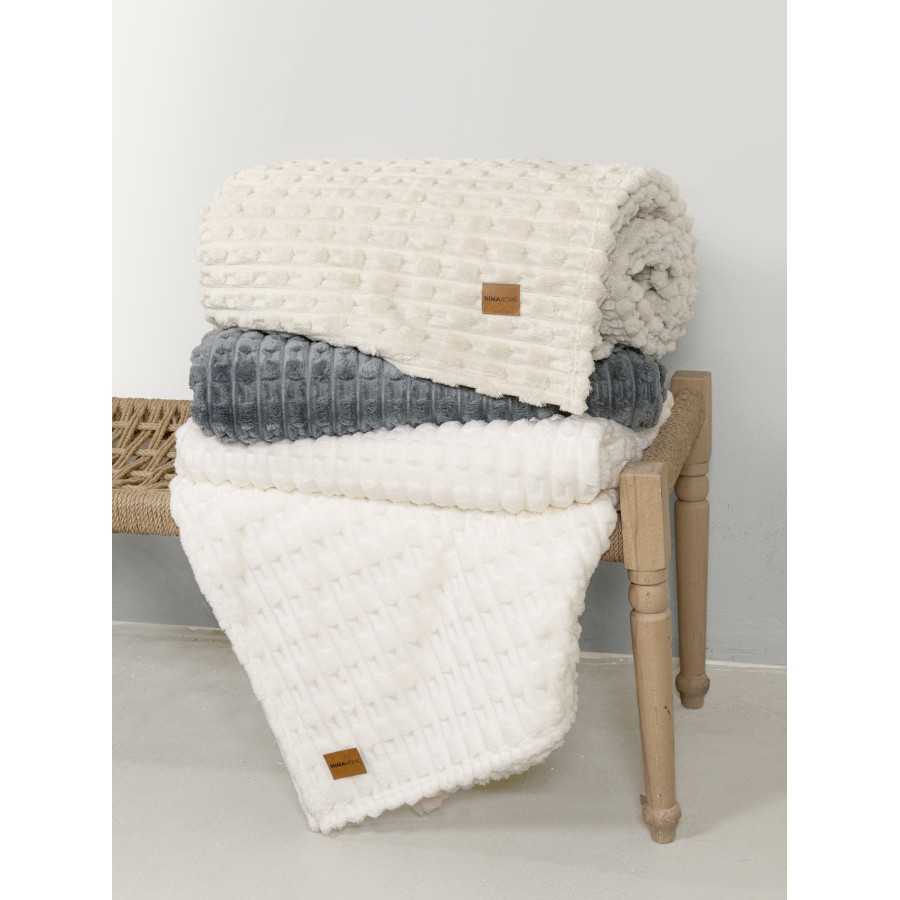 Κουβέρτα Μονή 160x220 - Savara Dark Gray