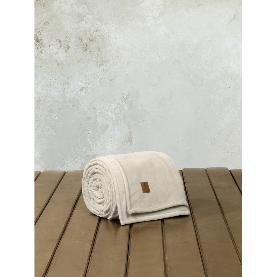 Κουβέρτα Υπέρδιπλη 220x240 - Alpa Light Beige