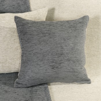 Διακοσμητική Μαξιλαροθήκη διπλής όψης 45x45 - Caldo Gray/Ivory