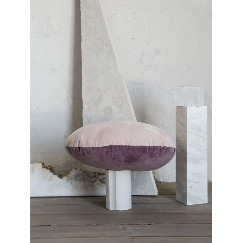 Διακοσμητικό Μαξιλάρι Φ.45 - Velvety Powder Pink/Cassis