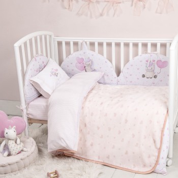 Κουβέρτα Βελουτέ Λίκνου 80x110 - Luni Uni