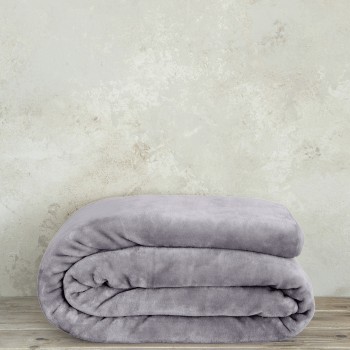 Κουβέρτα Βελουτέ Υπέρδιπλη 220x240 Coperta - Smoky Lilac