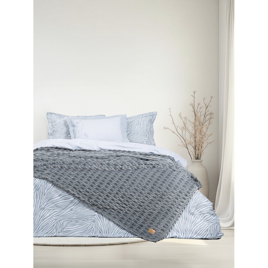 Κουβέρτα Μονή 160x220 - Savara Dark Gray