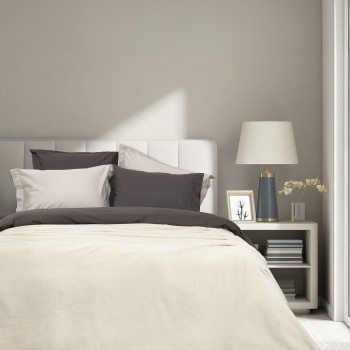 Κουβέρτα Υπέρδιπλη 220x240 - Alpa Light Beige