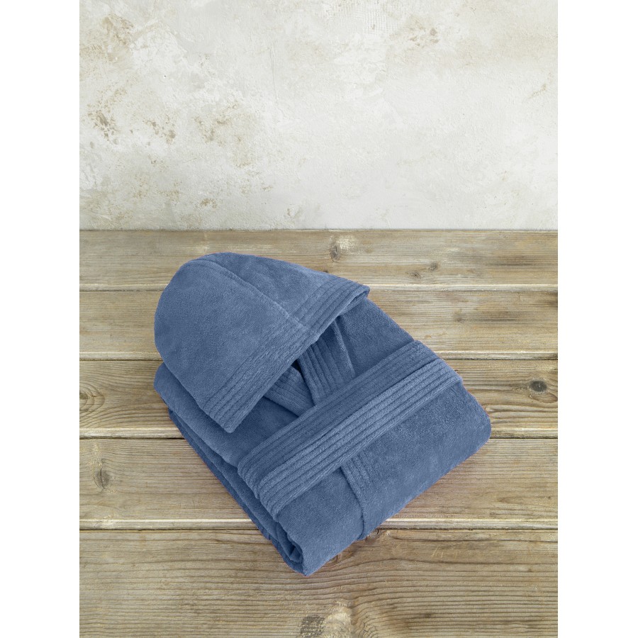 Μπουρνούζι με κουκούλα Zen - Extra Large - Shadow Blue