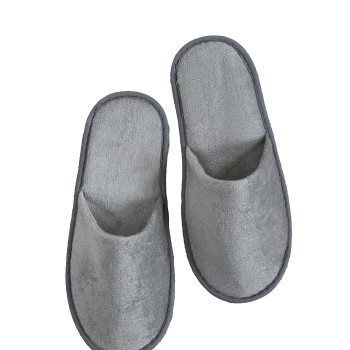 Παντόφλες Γκρι Βελουτέ - Eva sole