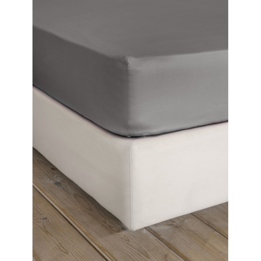 Σεντόνι Γίγας με Λάστιχο Superior Satin - Shadow Gray