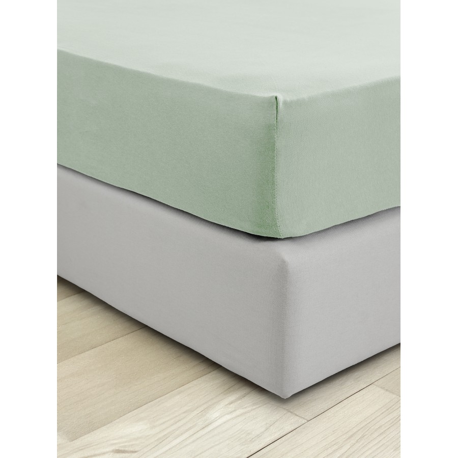 Σεντόνι Ημίδιπλο με Λάστιχο - Tender Mint