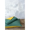 Σετ Παπλωματοθήκη Μονή Abalone - Green / Mustard Beige