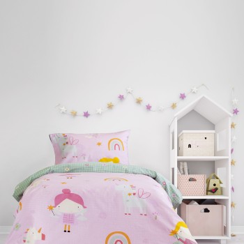 Σετ Παπλωματοθήκη Μονή - Fairy Cherry